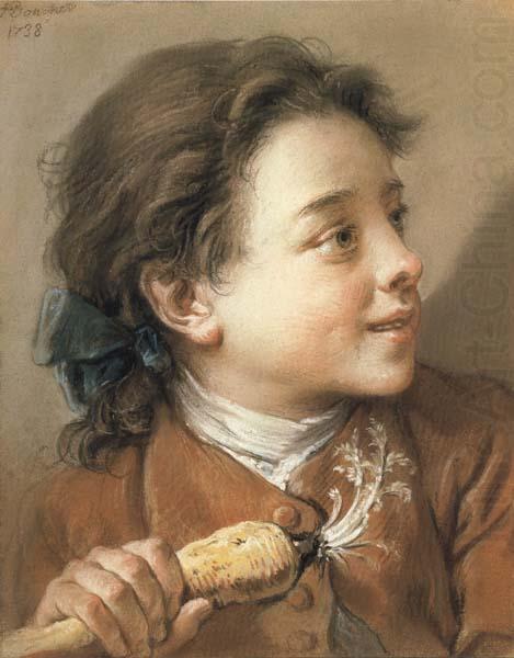 Boy holding a Parsnip, Francois Boucher